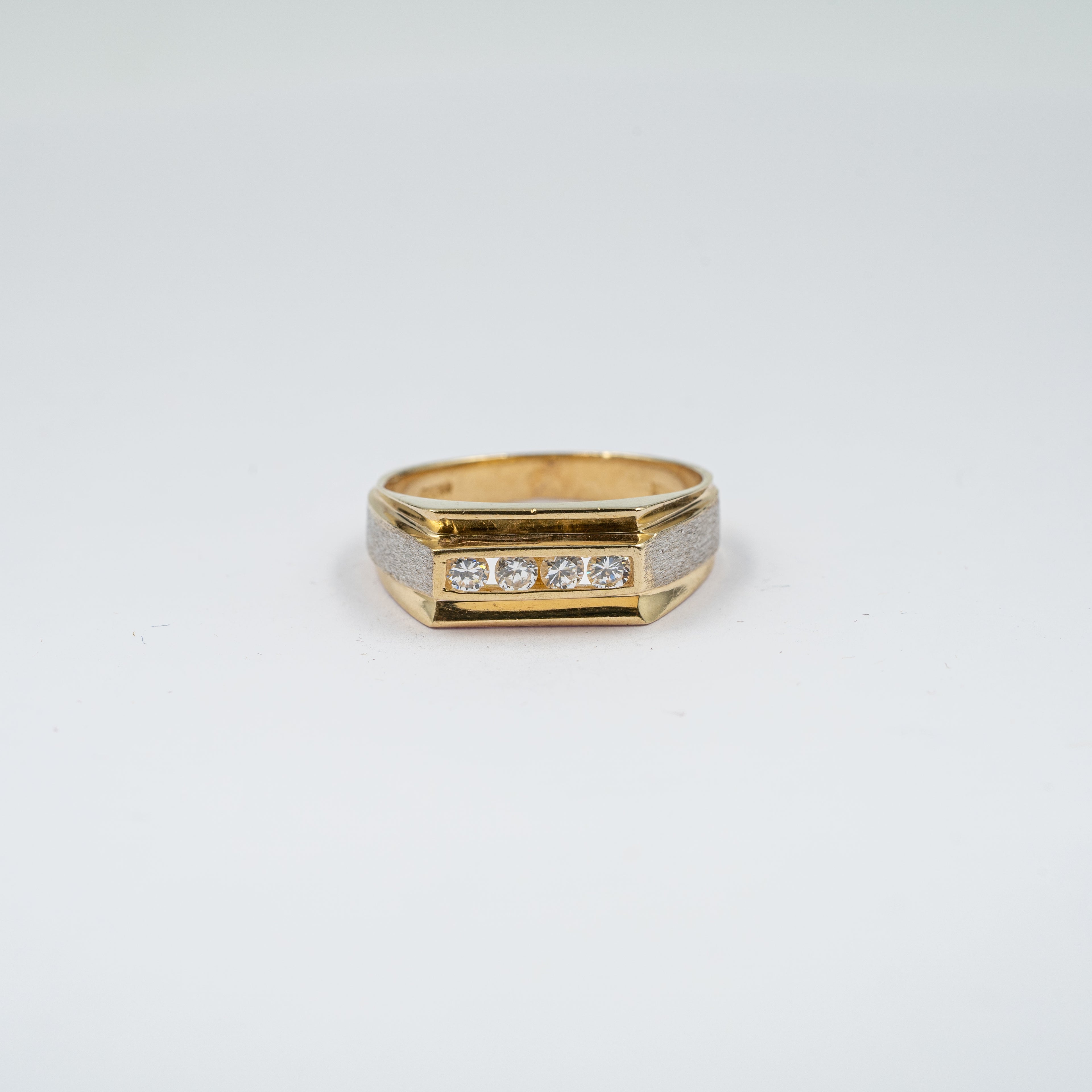 Rectangular Bezel Diamond Ring