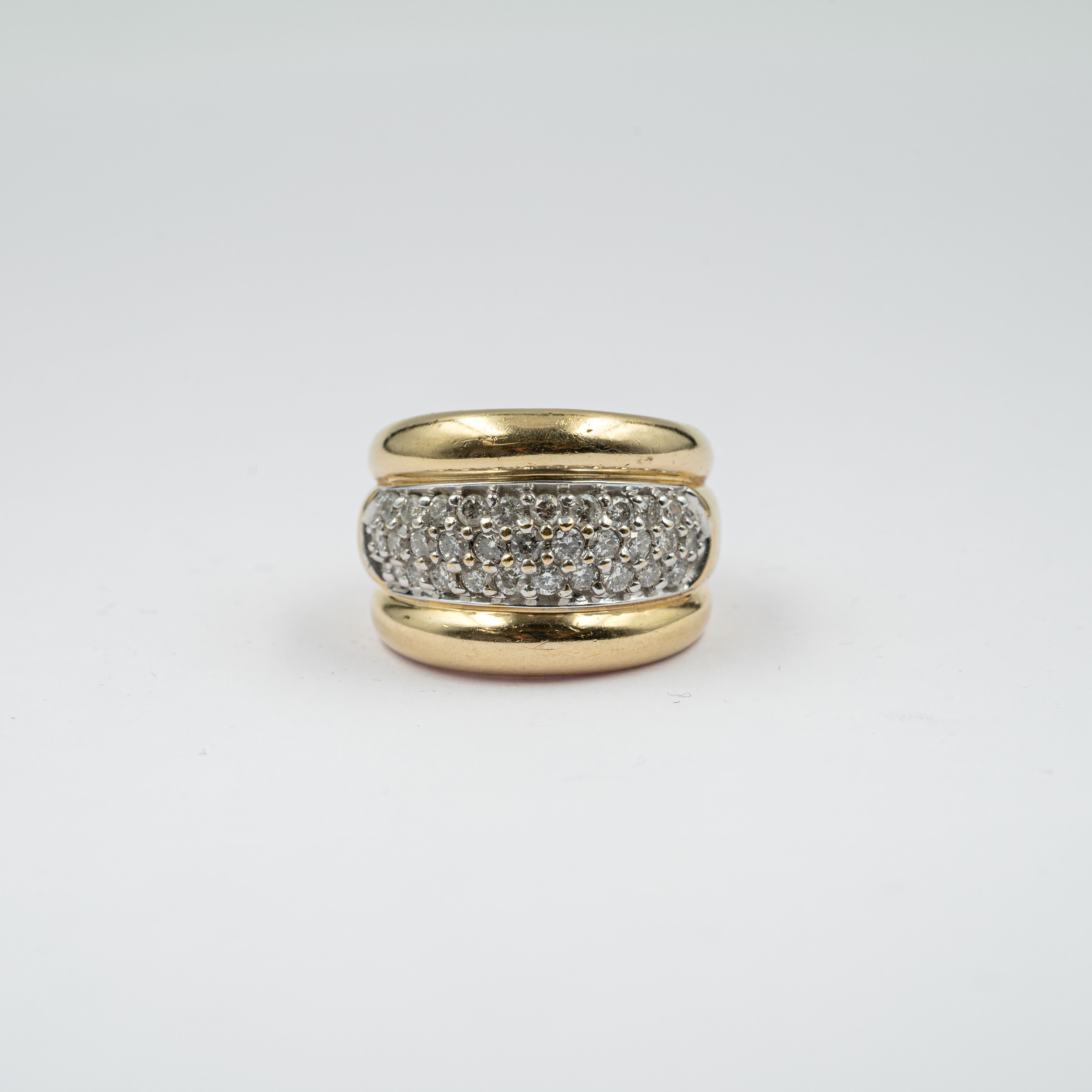 Pavé Diamond Wide Band Ring