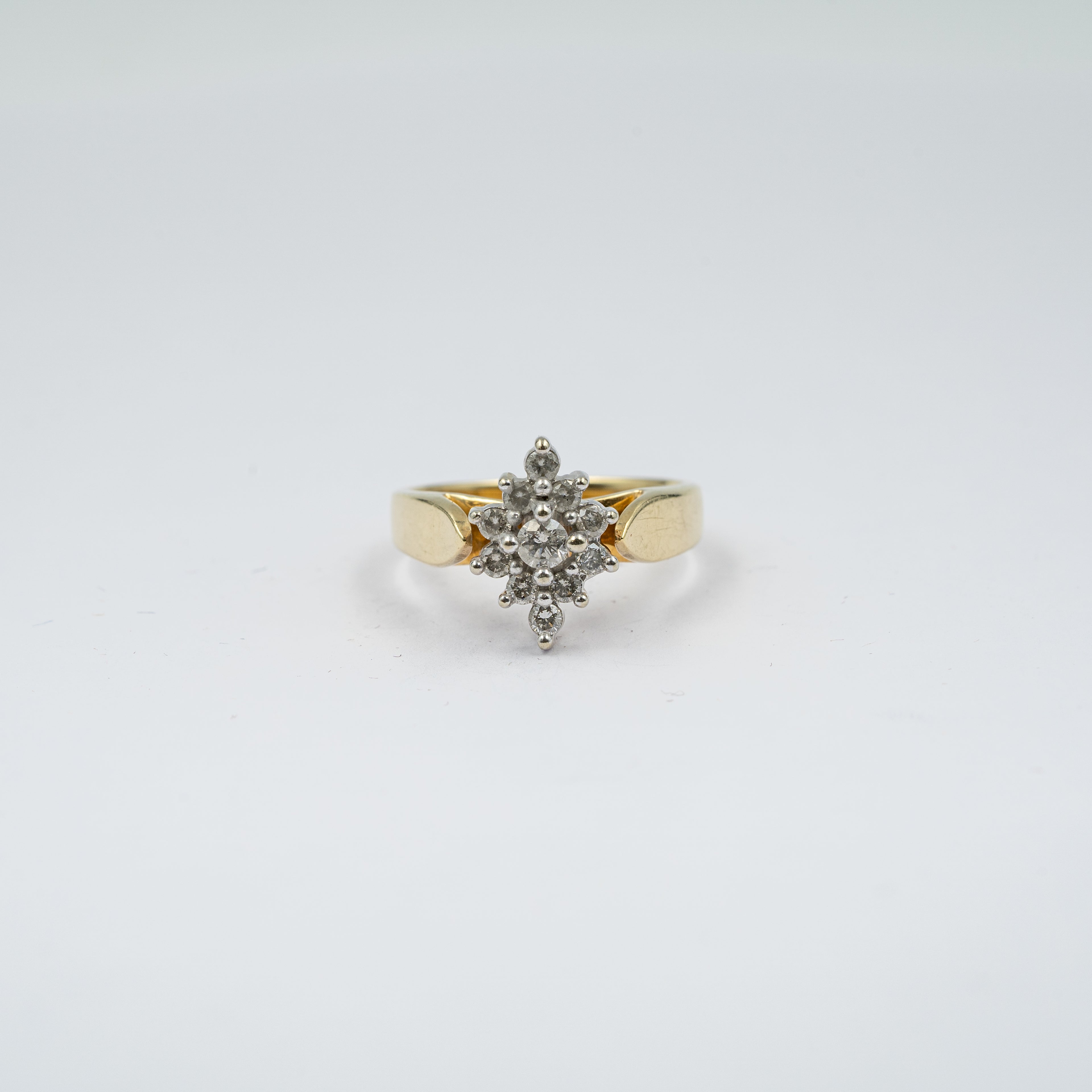 Diamond Cluster Cocktail Ring