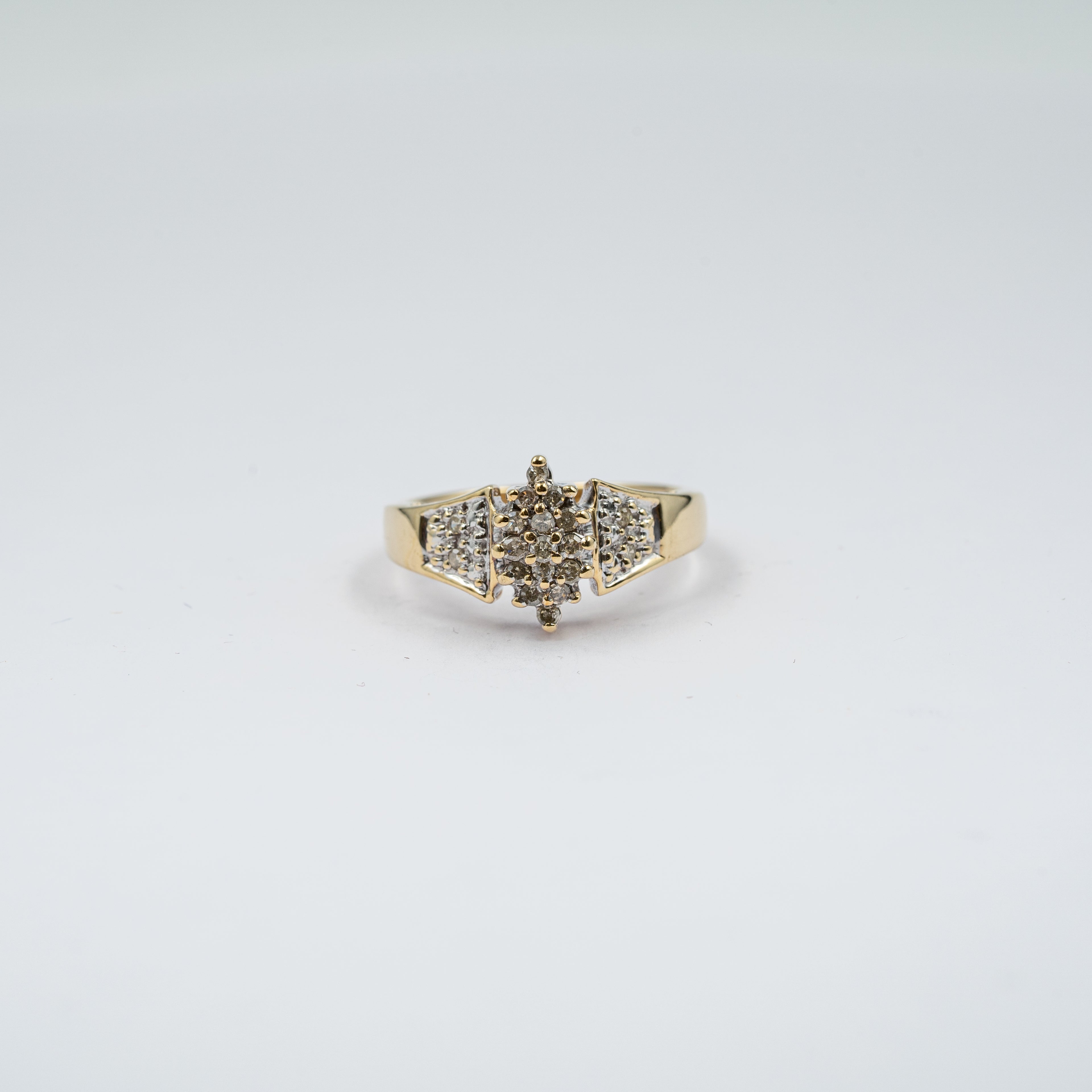Vintage Diamond Cluster Ring