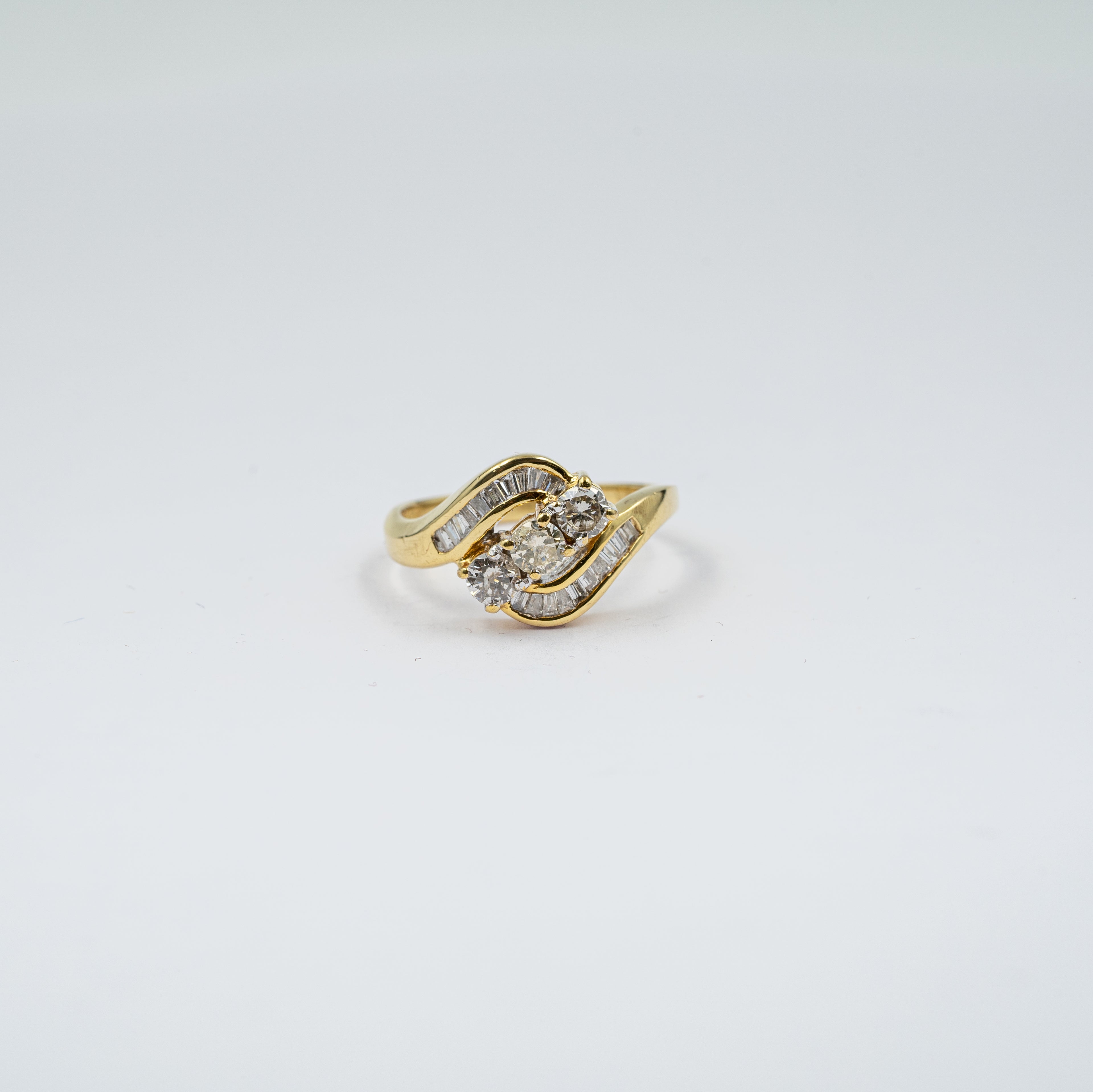 Split Shank Baguette Ring